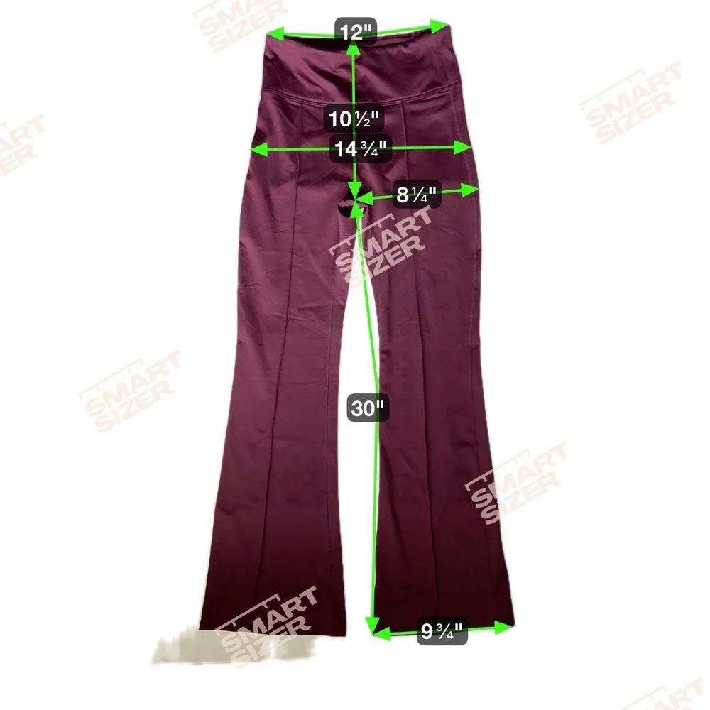 PINK Victorias Secret Winter Performance Flare Leggings Size S Burgundy Y2K Yoga